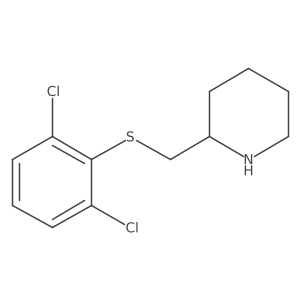 2-[(2,6-dichlorophenyl)sulfanylmethyl]piperidine Structure