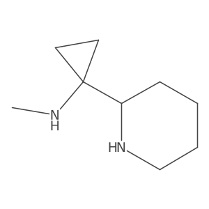 N-methyl-1-(piperidin-2-yl)cyclopropan-1-amine Structure