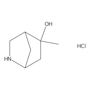 5-Methyl-2-azabicyclo[2.2.1]heptan-5-ol hydrochloride Structure