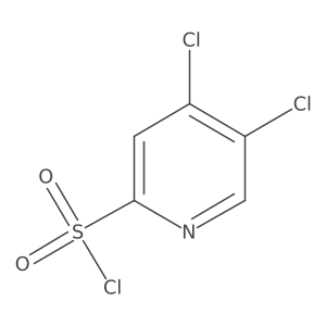 4,5-Dichloropyridine-2-sulfonyl chloride结构式