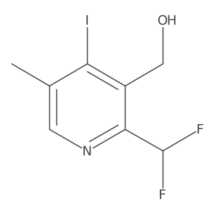 2-(Difluoromethyl)-4-iodo-5-methylpyridine-3-methanol Structure