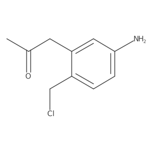 1-(5-Amino-2-(chloromethyl)phenyl)propan-2-one结构式
