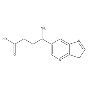 3H-Pyrrolo[3,2-b]pyridine-6-butanoic acid, I(3)-amino-结构式