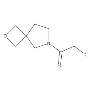 2-Chloro-1-(2-oxa-6-azaspiro[3.4]octan-6-yl)ethanone结构式