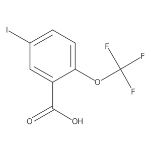 5-Iodo-2-(trifluoromethoxy)benzoic acid结构式