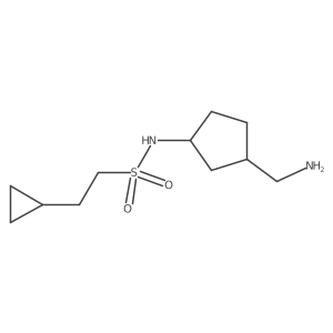Cyclopropaneethanesulfonamide, N-[3-(aminomethyl)cyclopentyl]- Structure