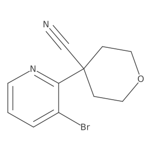 4-(3-Bromopyridin-2-YL)tetrahydro-2H-pyran-4-carbonitrile Structure