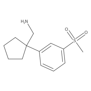 1-[3-(Methylsulfonyl)phenyl]cyclopentanemethanamine Structure