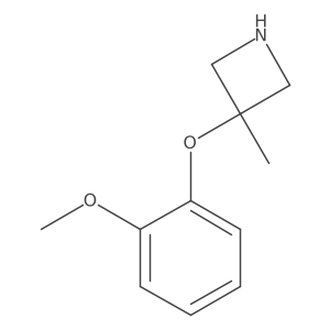 3-(2-Methoxyphenoxy)-3-methylazetidine结构式