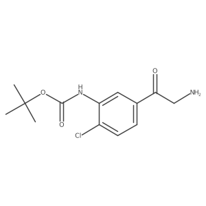 tert-butyl N-[5-(2-aminoacetyl)-2-chlorophenyl]carbamate结构式