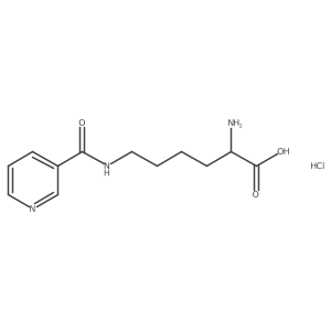 H-Lys(nicotinoyl)-OH hcl结构式