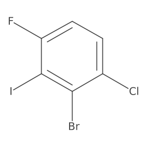 2-Bromo-3-chloro-6-fluoroiodobenzene结构式