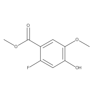 2-Fluoro-4-hydroxy-5-methoxybenzoic acid methyl ester Structure