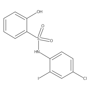 N-(4-Chloro-2-iodophenyl)-2-hydroxybenzenesulfonamide结构式