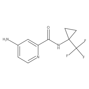 4-Amino-N-[1-(trifluoromethyl)cyclopropyl]-2-pyridinecarboxamide结构式