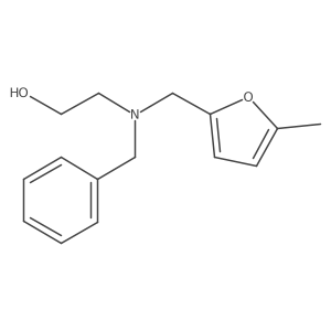 2-{Benzyl[(5-methylfuran-2-yl)methyl]amino}ethanol Structure