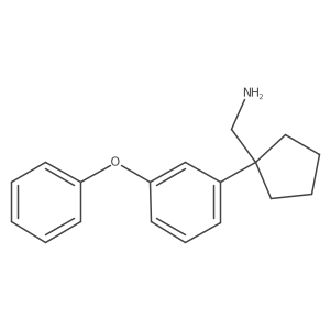 [1-(3-Phenoxyphenyl)cyclopentyl]methanamine Structure