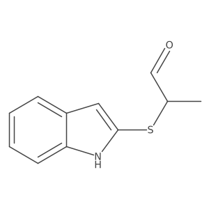 2-(1H-indol-2-ylsulfanyl)propanal Structure