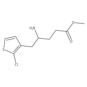 Methyl 4-amino-5-(2-chlorothiophen-3-yl)pentanoate结构式