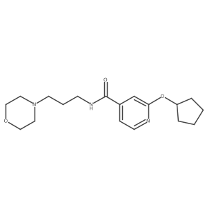 2-(cyclopentyloxy)-N-(3-morpholinopropyl)isonicotinamide Structure