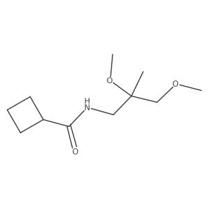 N-(2,3-dimethoxy-2-methylpropyl)cyclobutanecarboxamide Structure