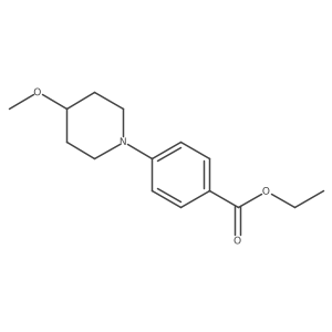 Ethyl 4-(4-methoxypiperidin-1-yl)benzoate Structure