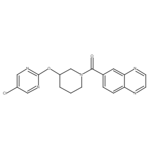 6-{3-[(5-Chloropyrimidin-2-yl)oxy]piperidine-1-carbonyl}quinoxaline结构式