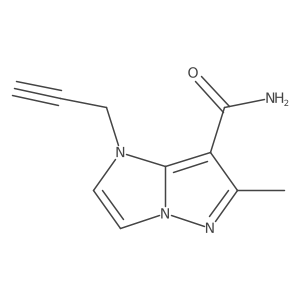 6-methyl-1-prop-2-ynyl-imidazo[1,2-b]pyrazole-7-carboxamide Structure