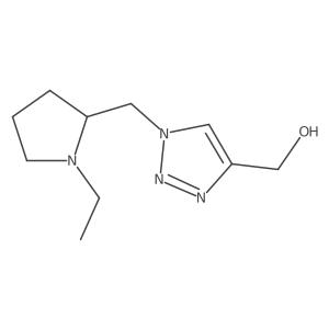(1-((1-ethylpyrrolidin-2-yl)methyl)-1H-1,2,3-triazol-4-yl)methanol结构式