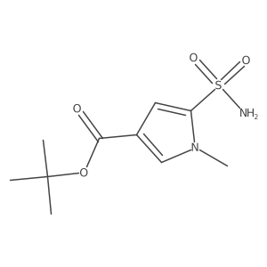 tert-butyl 1-methyl-5-sulfamoyl-1H-pyrrole-3-carboxylate Structure