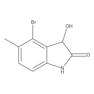 4-bromo-3-hydroxy-5-methyl-2,3-dihydro-1H-indol-2-one Structure
