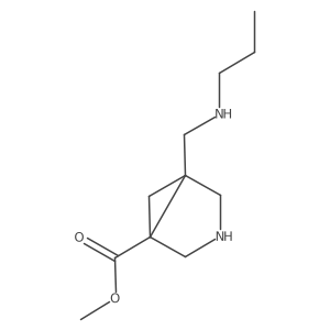 Methyl 5-[(propylamino)methyl]-3-azabicyclo[3.1.0]hexane-1-carboxylate Structure