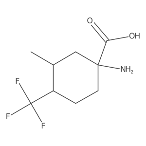 1-Amino-3-methyl-4-(trifluoromethyl)cyclohexane-1-carboxylic acid Structure
