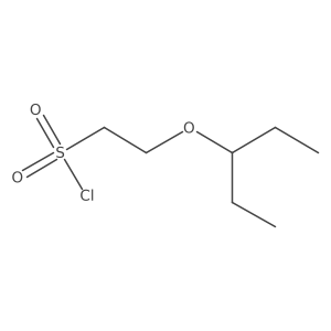 2-(Pentan-3-yloxy)ethane-1-sulfonyl chloride Structure