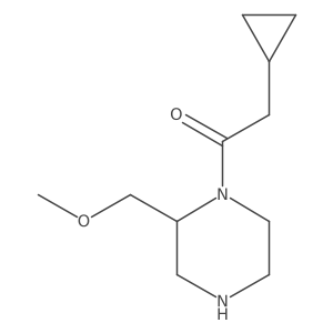 2-Cyclopropyl-1-[2-(methoxymethyl)piperazin-1-yl]ethan-1-one Structure