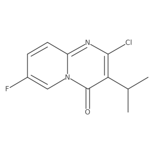 2-chloro-7-fluoro-3-(propan-2-yl)-4H-pyrido[1,2-a]pyrimidin-4-one结构式