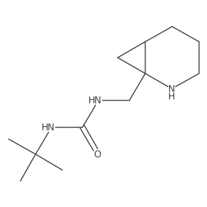 1-({2-Azabicyclo[4.1.0]heptan-1-yl}methyl)-3-tert-butylurea Structure