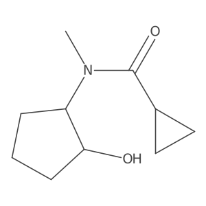 N-(2-hydroxycyclopentyl)-N-methylcyclopropanecarboxamide Structure
