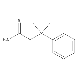 3-Methyl-3-phenylbutanethioamide Structure
