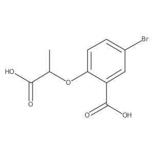 5-Bromo-2-[(1S)-1-carboxyethoxy]benzoic acid Structure