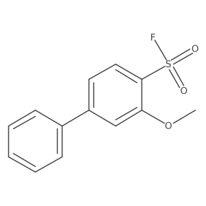 2-Methoxy-4-phenylbenzene-1-sulfonyl fluoride结构式
