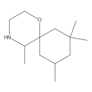5,8,8,10-Tetramethyl-1-oxa-4-azaspiro[5.5]undecane结构式