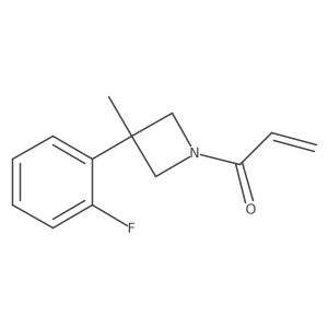 1-[3-(2-Fluorophenyl)-3-methylazetidin-1-yl]prop-2-en-1-one结构式