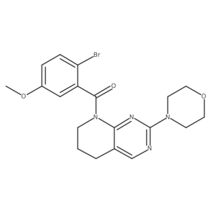 (2-bromo-5-methoxyphenyl)(2-morpholino-6,7-dihydropyrido[2,3-d]pyrimidin-8(5H)-yl)methanone结构式