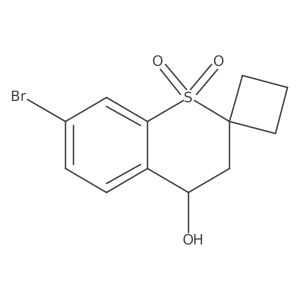 (R)-7'-Bromo-4'-hydroxyspiro[cyclobutane-1,2'-thiochromane] 1',1'-dioxide Structure