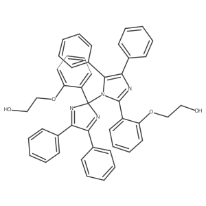 2,2'-(((4,4',5,5'-Tetraphenyl-2'H-[1,2'-biimidazole]-2,2'-diyl)bis(2,1-phenylene))bis(oxy))bis(ethan-1-ol) Structure