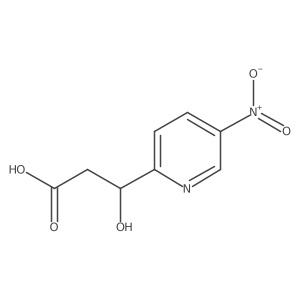 (3S)-3-hydroxy-3-(5-nitropyridin-2-yl)propanoic acid结构式
