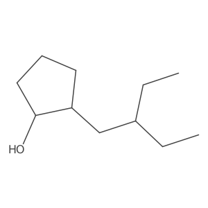 rac-(1R,2S)-2-(2-ethylbutyl)cyclopentan-1-ol结构式