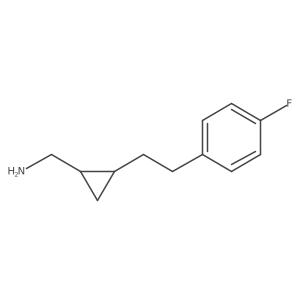 rac-[(1R,2R)-2-[2-(4-fluorophenyl)ethyl]cyclopropyl]methanamine结构式