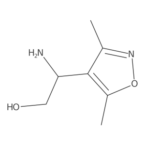 (2R)-2-amino-2-(dimethyl-1,2-oxazol-4-yl)ethan-1-ol Structure